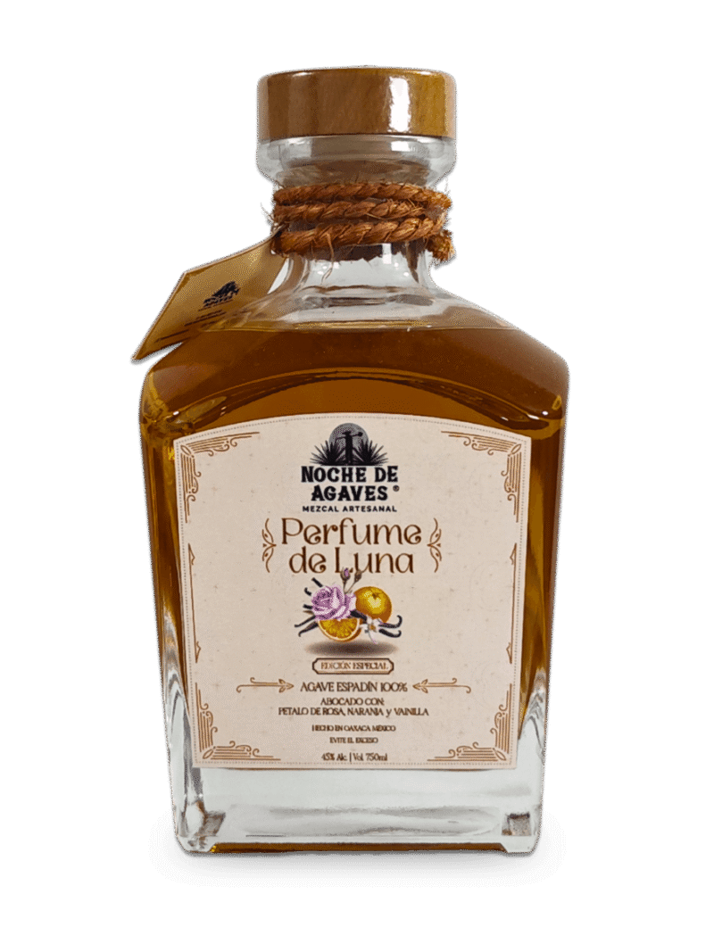 Espadin, abocado con petalo de rosa, vainilla y cascara de naranja 750ml